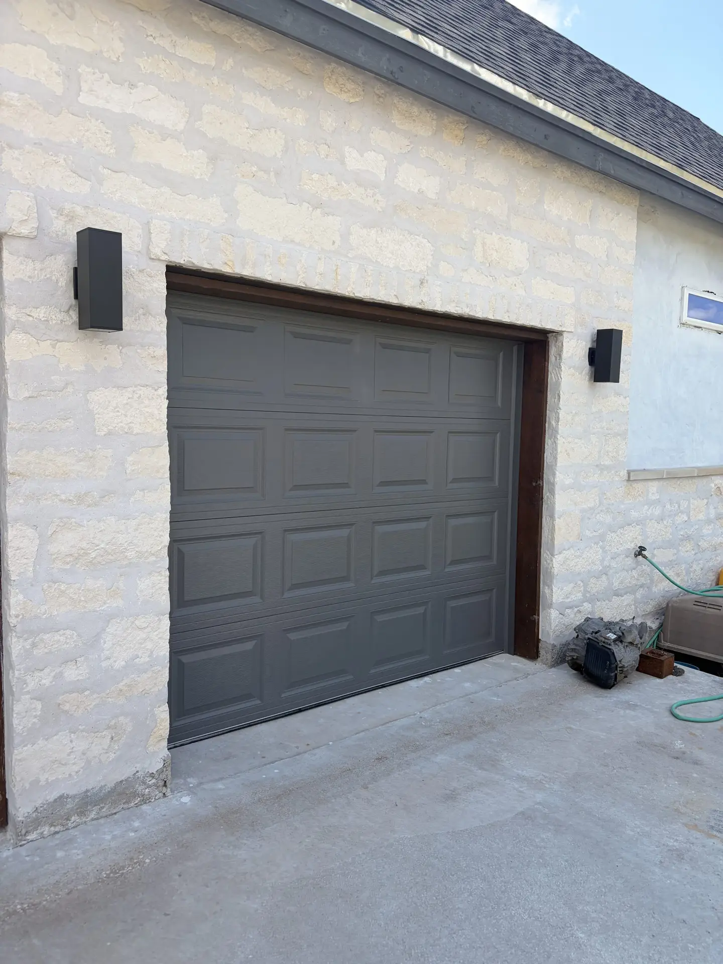 Charcoal residential garage doors