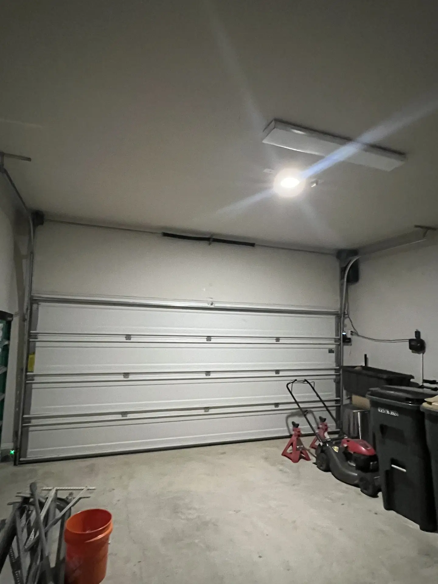 Garage door project in Central Texas
