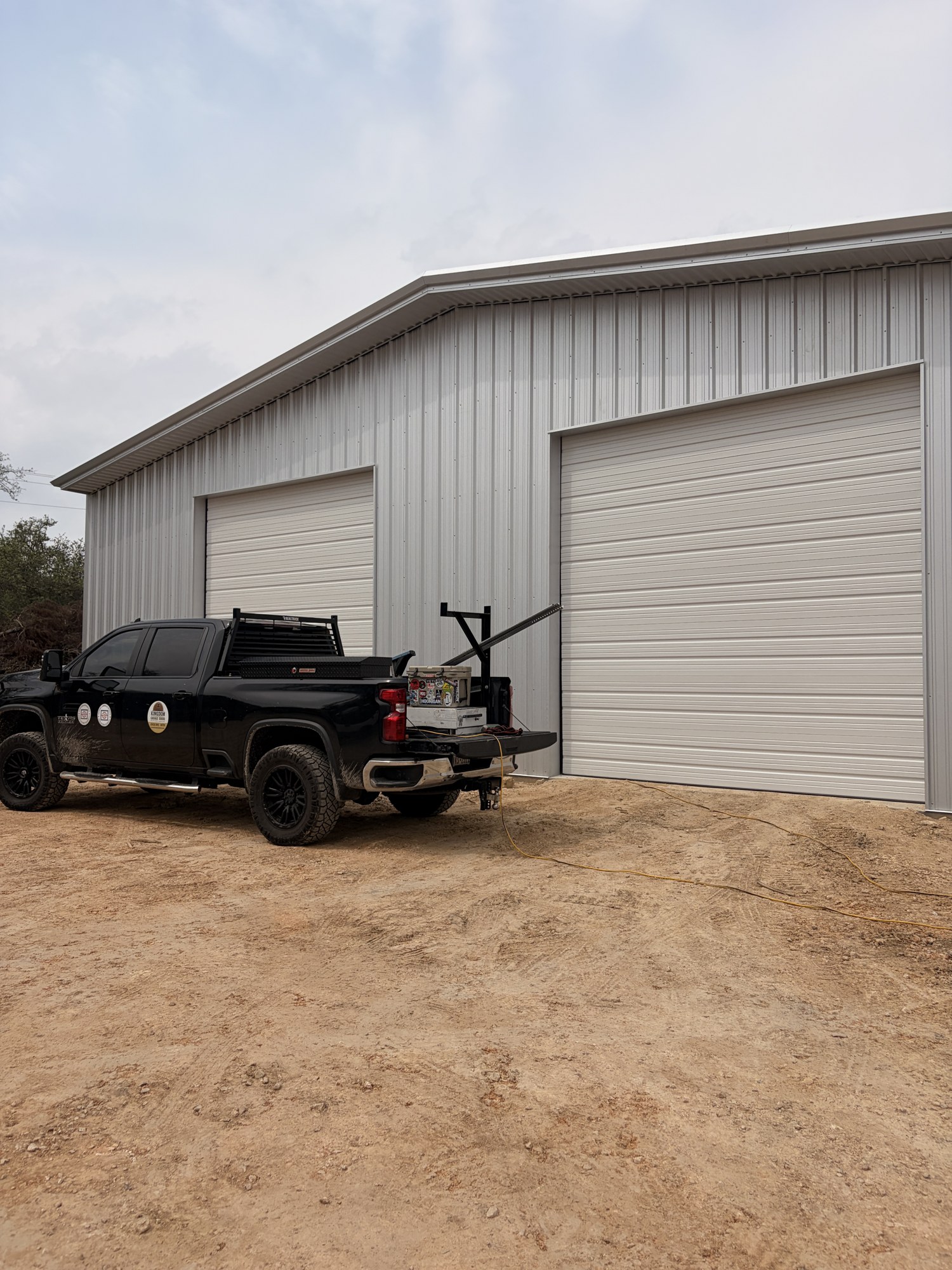 Commercial garage door installation
