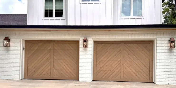 Residential garage door style option